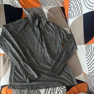 Gray Quarter-Zip Pullover